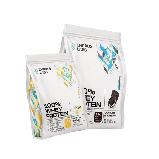 100% WHEY PROTEIN | Emrald Labs